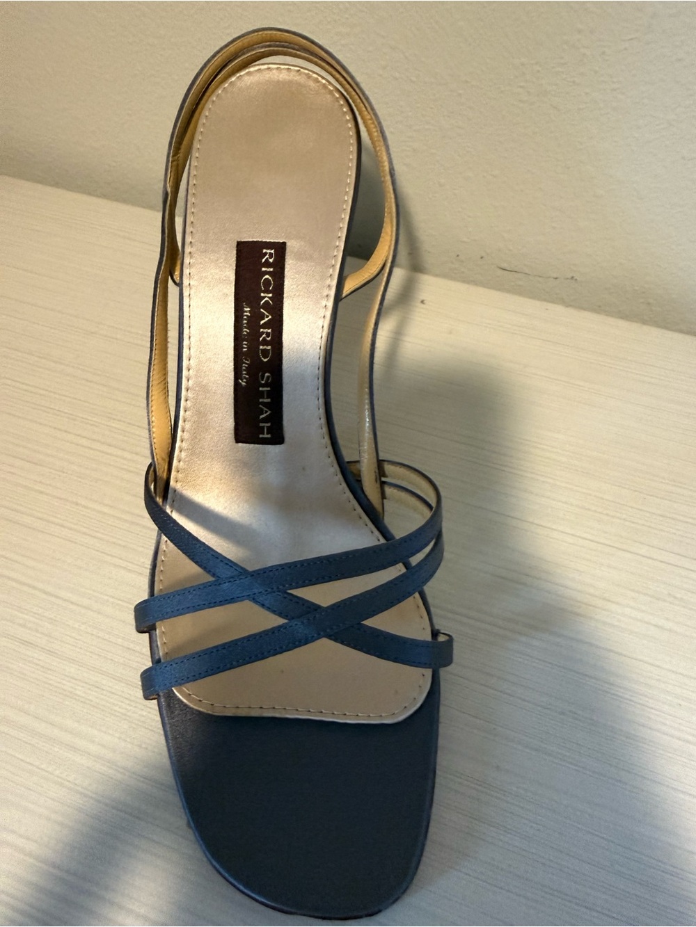 Richard Shah Grey Strappy High Heel Sandals - Picture 2 of 5
